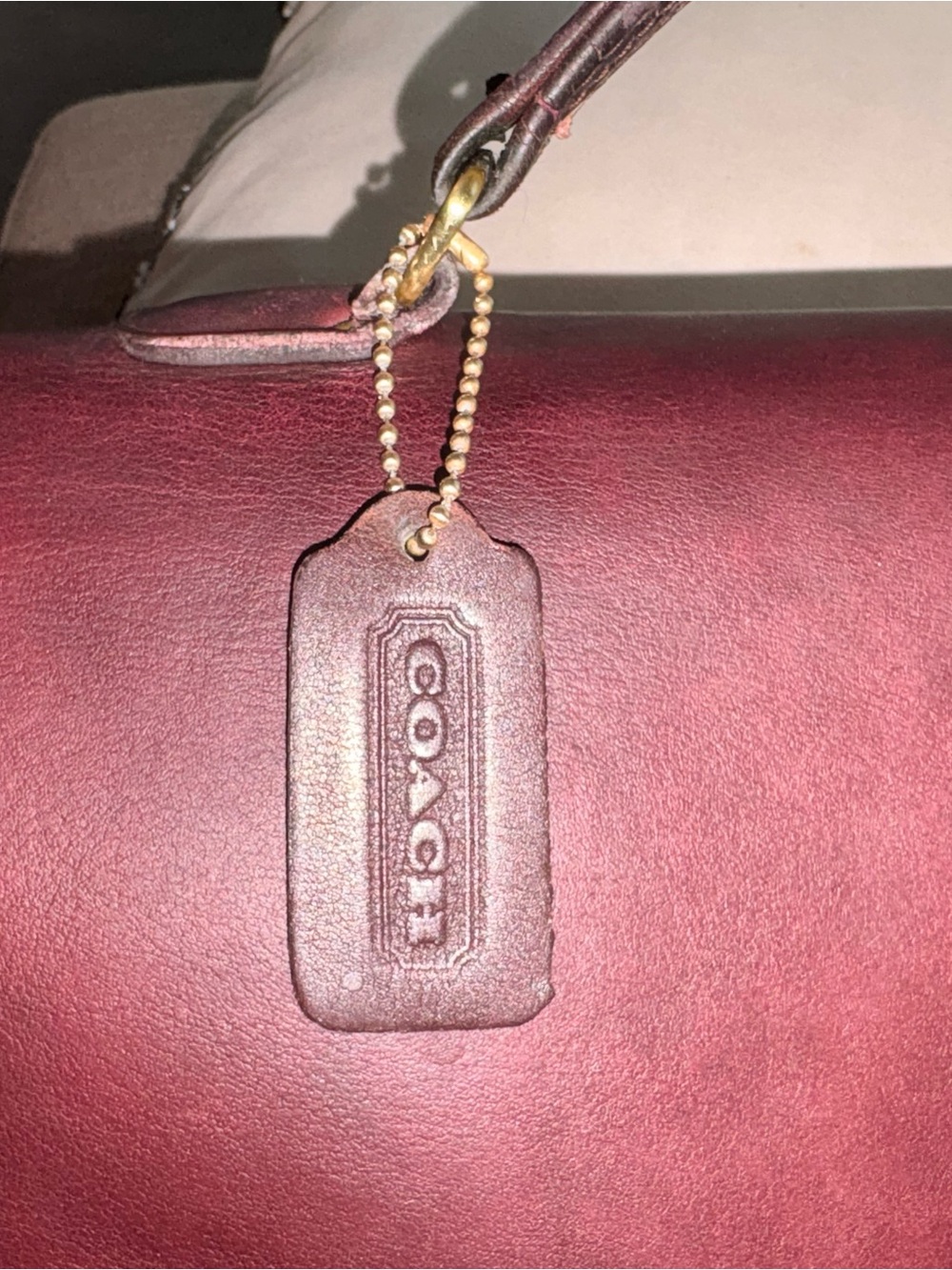 Burgundy Coach diplomat Briefcase - Picture 8 of 11